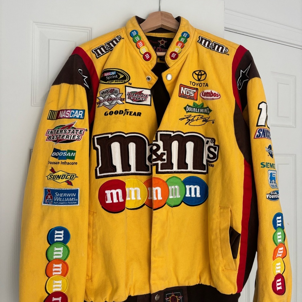 M&M's Yellow and Brown Racing Bomber Jacket
